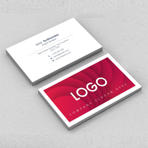 100PCS cheap customized full-color double-sided printing business card 300GMG paper ► Photo 1/4