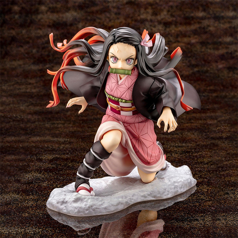 New 18 cm Kimetsu no Yaiba Nezuko Tanjirou Figure Zenitsu PVC Action Figure Anime Demon Slayer Figurine Toys ► Photo 1/6