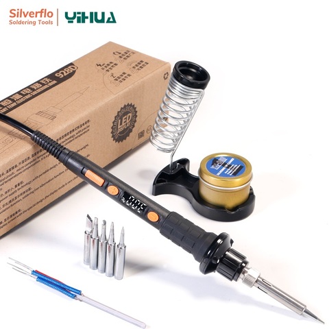 YIHUA 928D-II 65W Electric Soldering iron 3 LED lamps Digital Display Sleep Protection Adjustable Temperature Soldering iron ► Photo 1/1