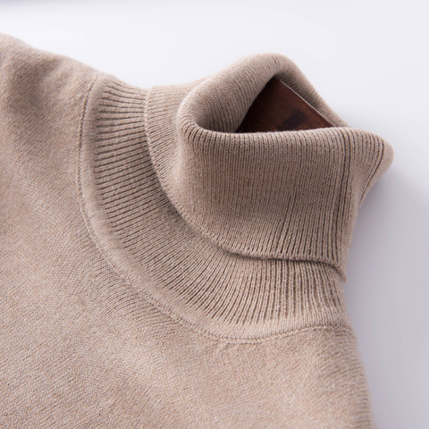 2022 autumn and winter cashmere turtleneck sweater women's head high collar sweater women's sweater solid color large size ► Photo 1/6