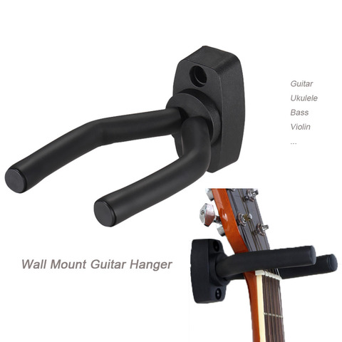 Wall Mount Guitar Hanger Hook Non Slip Holder Stand For Acoustic Ukulele Violin Bass Instrument Accessories Alitools - Wall Mount For Acoustic Guitar
