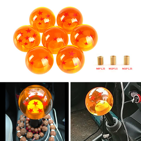 Universal Auto Shift Knob RARE Star BALL Z Orange BALL 54mm Diameter Gear SHIFT KNOB 1-7 STARS ► Photo 1/6