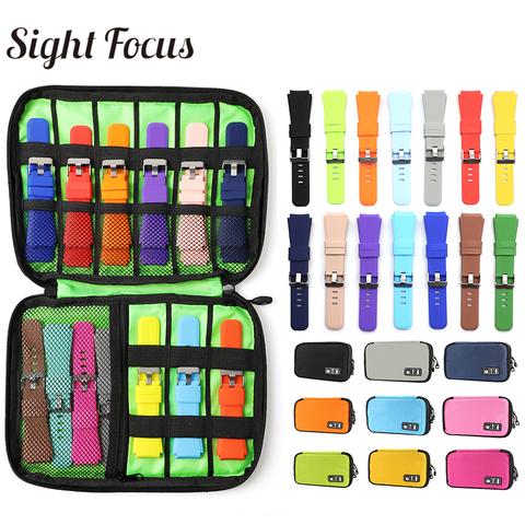 Portable Watch Strap Storage Watch Bands Box Watchband Case For Apple Watch Band Organizer Box Bag Digital Travel Watch Pounch ► Photo 1/6