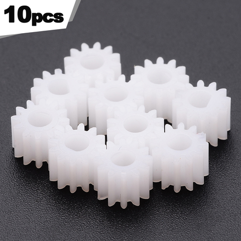 10pcs New 1012DF 12 Teeth Plastic Gear D Shape Hole 3mm 12T M0.5 Gear For N20 D-Axis Motor DIY ► Photo 1/6