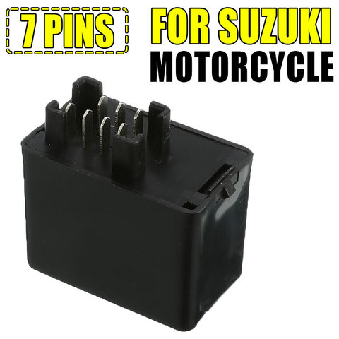 7 Pin 12V Motorcycle LED Flasher Relay For Suzuki SV650 SV650S SV1000 SV1000S GSX 1400 VZ 800 Marauder TU 250 X GSR 600 gsx1400 ► Photo 1/6