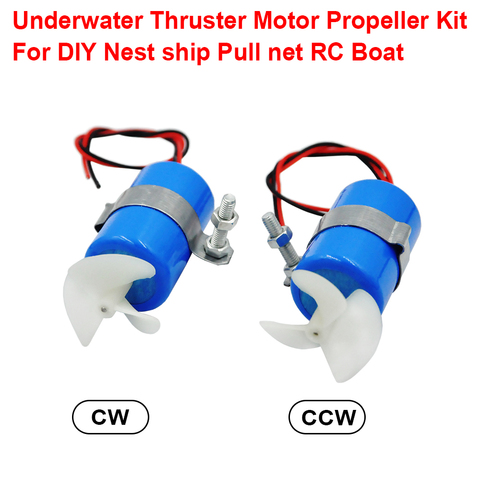 RC boat Motor 7.4V 16800RPM Underwater Thruster Motor 3-blades Propeller Kit for DIY ROV Robot Model Boat Submarine Parts ► Photo 1/6