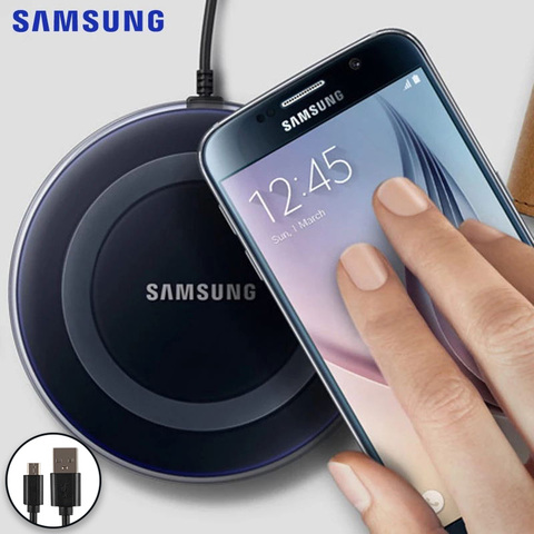 Original 2A QI Wireless Charger for Samsung Galaxy S6 S7 S8 S9 Plus Note 9 8 for iPhone X Xs MAX XR 8 plus USB Phone Charger ► Photo 1/6