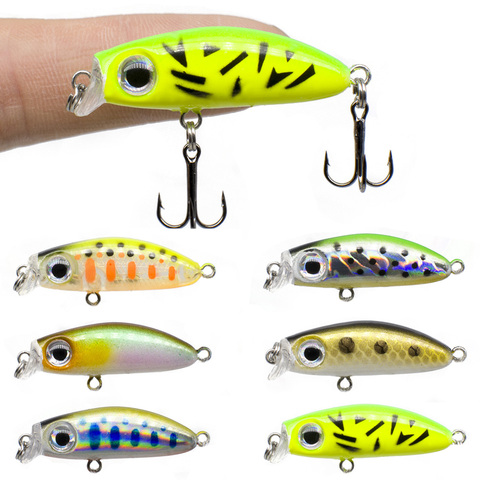 Mini Popper 4cm 2.9g fishing lures Jerkbait Bass Pike Crankbait Wobblers Swimbait Professional Hard Bait pesca carp bait fishing ► Photo 1/6