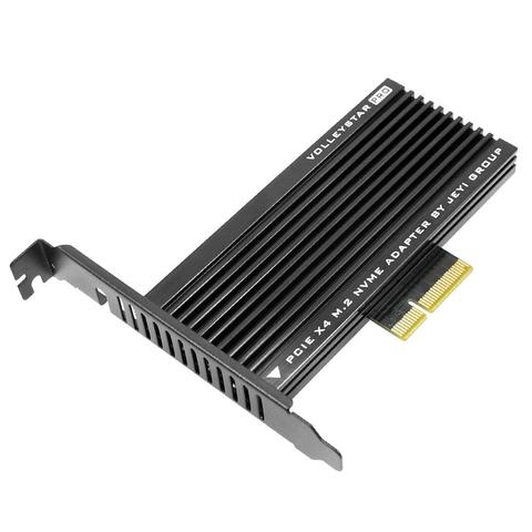 JEYI VolleyStar-PRO Black Heat Sink M.2 for NVMe SSD for NGFF TO PCIE X4 Adapter Heatsink M Key PCI-E 3.0 x4 Full Speed RGB LED ► Photo 1/6