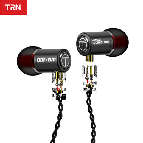 TRN M10 1DD 1BA Hybrid Metal In Ear Earphone HIFI DJ Monitor Running Sport Earphone Earplug Headset TRN V80 ZS10 PRO VX ZST ST1 ► Photo 1/6