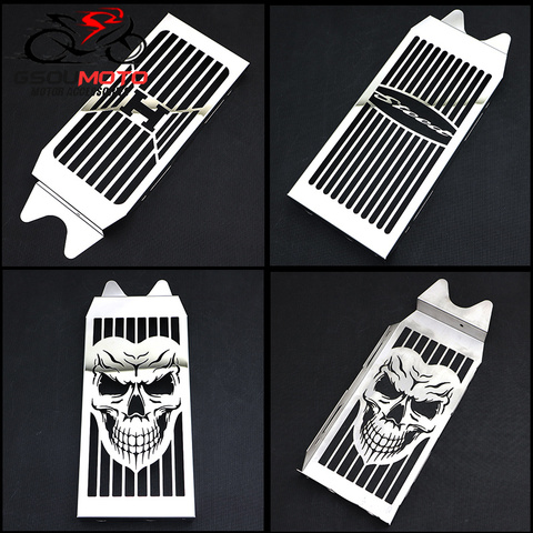 Motorcycle Steel Skull Radiator Grill Cover Guard Protector For HONDA Shadow VT600 VLX400 VLX600 Steed 400 600 1988 - 2007 ► Photo 1/6