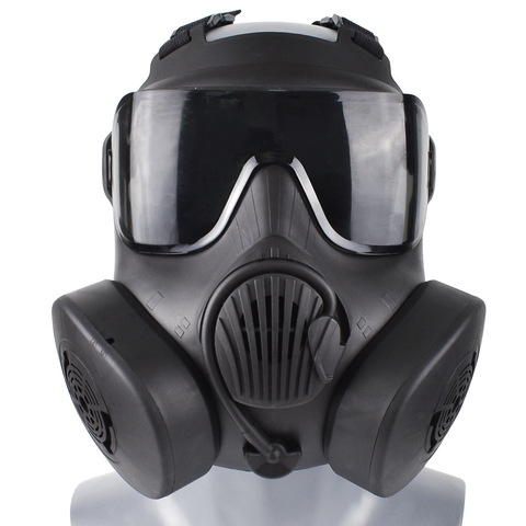Military Gas Mask Tactical Protective Mask For Airsoft Shooting Hunting Riding CS Cosplay Full Face ► Photo 1/6
