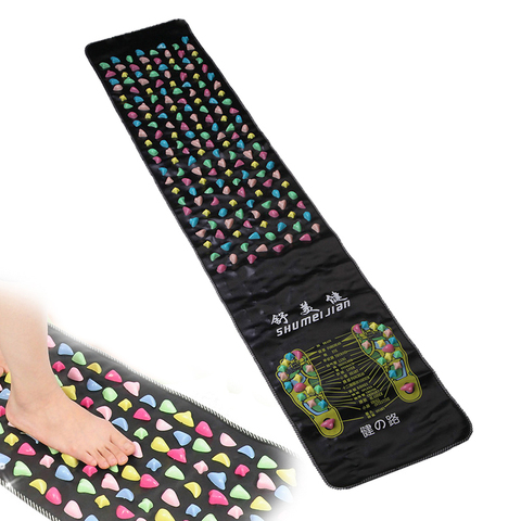 Chinese Foot Acupressure Massager Foot Relaxation Mat Feet Therapy Cushion Stone Reflexology Walk Stress Pain Tension Relief Pad ► Photo 1/6