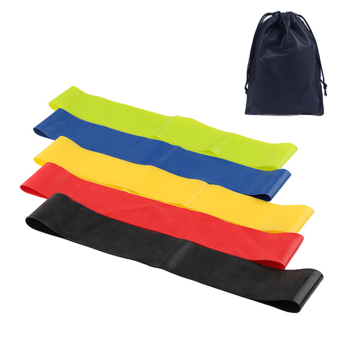 5 Levels Resistance Bands Exercises Elastic Fitness Training Yoga Loop Band Workout Pull Rope bands ► Photo 1/6