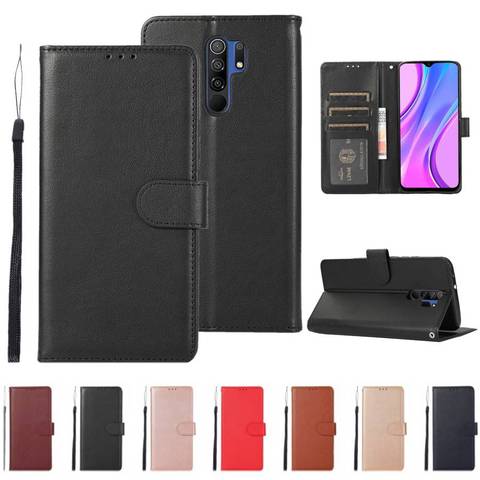 For Redmi Note 4 5 6 7 8 9 Pro K30 Pro  Xiaomi Note10 Lite A3 9T Pro Lite Poco F2  Leather Case Protect Cover Fall Prevention ► Photo 1/6