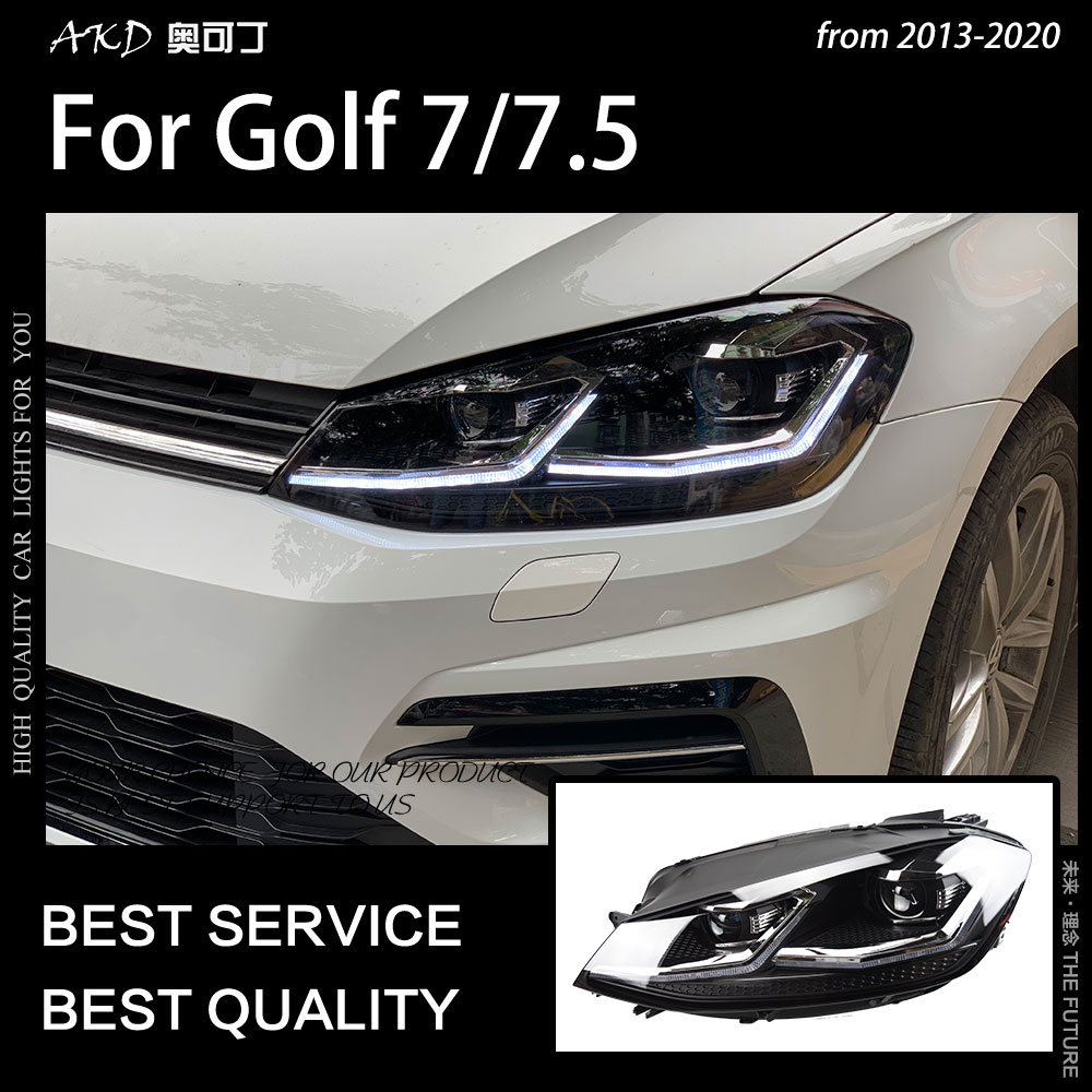 For Volkswagen VW Golf 7 7.5 GTD R GTI MK7 Touran LED Dynamic Turn