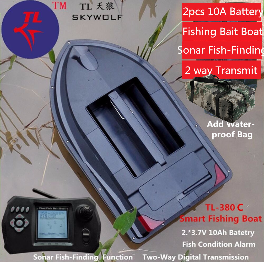 Sonar Fish Finder RC Boat TL-380C Feeding Fish Condition Alarm Remote  Control Carp Fishing Bait Boat With 2pcs 10A Battery &bag - Price history &  Review