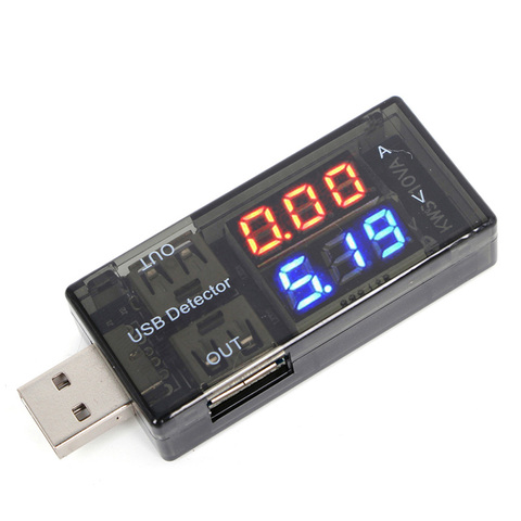 USB Current Voltage Tester USB Voltmeter Ammeter Detector Double Row Shows New R9UC ► Photo 1/5