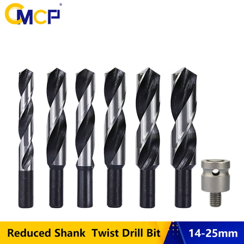 14mm Reduced Shank HSS Twist Drill Bit 14/16/18/20/22/25mm Core Drill Bit Hole Cutter For Woodworking Drills ► Photo 1/6
