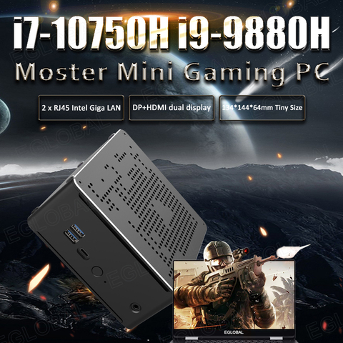 Eglobal i9 8950HK mini Computer Windows 10 Pro Personal NUC 64GB DDR4 RAM Portable PC Xeon E-2176M/Xeon E-2186M Gaming  mini PC ► Photo 1/6