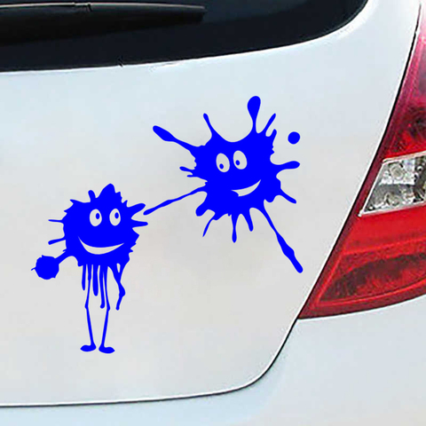 CS-899# Merry Blots funny car sticker vinyl decal silver/black for auto car stickers styling car decoration ► Photo 1/6