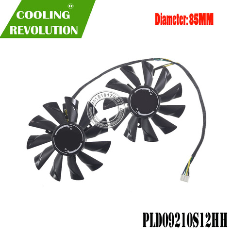 Original GA81B2U DC12V 0.38A RX 460 For DATALAND PowerColor RX460 Graphics card cooling fan ► Photo 1/2