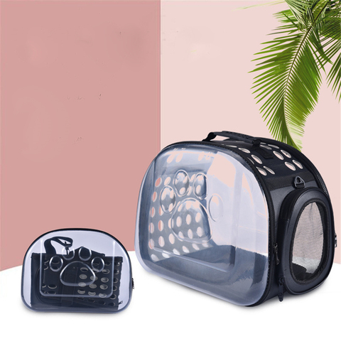 Foldable Cat Carrier Bag Collapsible Outdoor Travel Kitten Cage Cats Backpack Small Pet Carrying Handbag Pets Supplies ► Photo 1/6