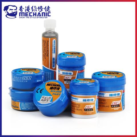 MECHANIC Original Solder Tin Paste 183C Melting Point Welding Flux Soldering Cream Sn63/Pb37 Repair BGA CPU LED Rework Tools ► Photo 1/6