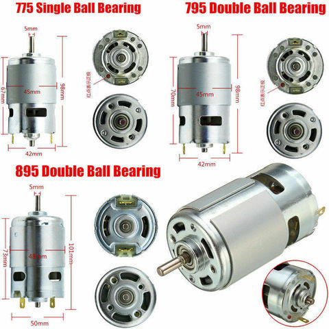 High Power Large Torque Motor 775 795 895 Motor Ball Bearing Shaft Low Noise ► Photo 1/6