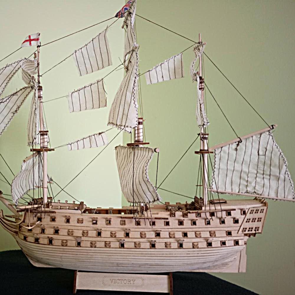 wooden ship model Antique Battleship kit HARVEY 1847 boat toy ships wood models