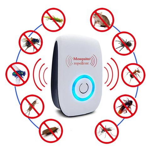 Behogar Electronic Upgraded Ultrasound Mosquito Repellent Anti Insect Mouse Cockroach Killer Control Device EU/US/UK/AU Plug ► Photo 1/6