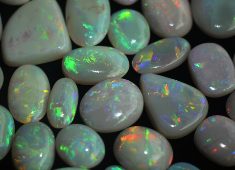 Natural Australian Opal ring light is not afraid of water ► Photo 1/6