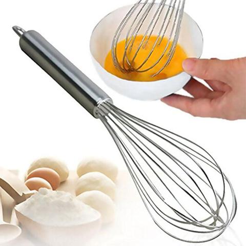8/10/12 inches Stainless Steel Balloon Wire Whisk Manual Egg Beater Mixer Kitchen Baking Utensil Milk Cream Butter Whisk Mixer ► Photo 1/6