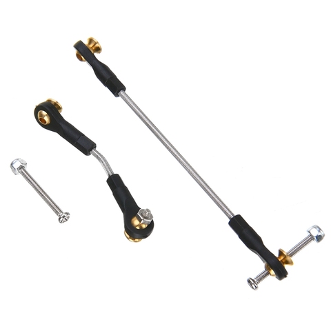 1 Set RC Car Steering Pull Rod Upgrade Part Metal RC Steering Rod Durable for WPL B1 B14 B24 B24 C14 C24 1/16 Mayitr ► Photo 1/6