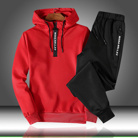 Men Zipper Set Mens Set Tracksuit Set Male Sweatshirt Sweatpants Jackets  Sets