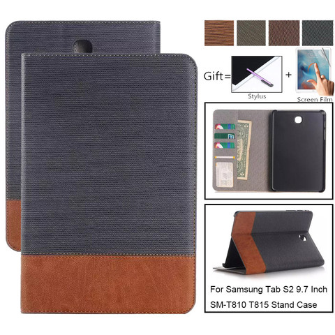 Magnetic Case For Samsung Galaxy Tab S2 9.7 T810 T815 PU Leather Tablet Cover for SM-T810 SM-T815 T819 Smart Stand Case Funda ► Photo 1/6