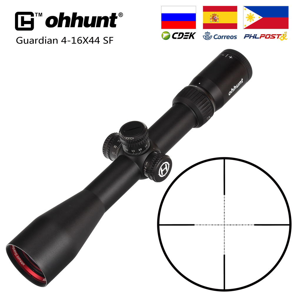 ohhunt Guardian 6-24X50 SF Side Parallax Mil Dot Reticle Hunting Rifle Scopes 