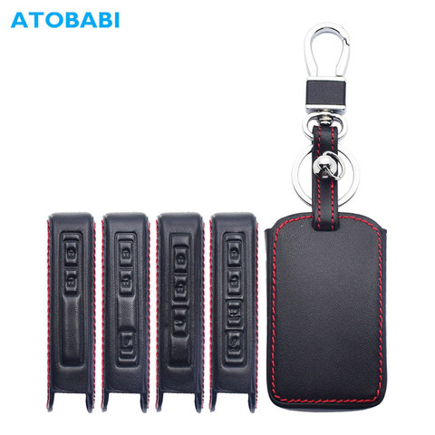 Leather Car Key Cover For Mazda 3 Sedan Hatchback 2022 CX-30 CX-5 CX-9 2022 CX50 Keychain Smart Remote Control Protector Case ► Photo 1/6