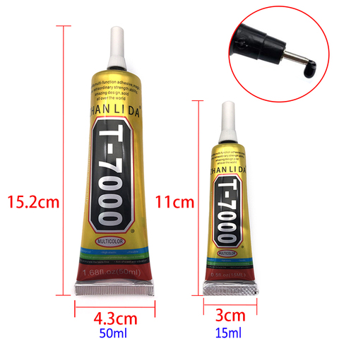 Adhesive T7000 Black Liquid Glue Cell Phone LCD Glass Touch Screen Super Glue T-7000 Adhesive Multi Purpose Epoxy Resin Repair ► Photo 1/6