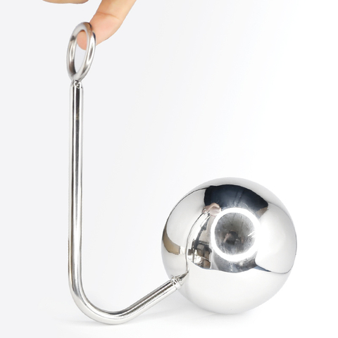 GIANT BALL ANAL HOOK metal butt plug anus fart putty slave Prostate Massager BDSM sex toy for men 2022 new design anal toys ► Photo 1/5