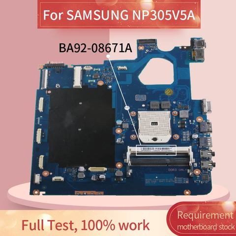 BA92-08671A For SAMSUNG NP305V5A 305V5A Notebook Mainboard BA41-01677A BA92-08671B AMD DDR3 Laptop Motherboard ► Photo 1/6