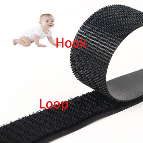 Soft Velcros Tape Loops And Hooks Sewing-on Fastener Tape Safe Baby DIY Clothing Supplies Fastener Magic Tape Accessorie 1meter ► Photo 1/6