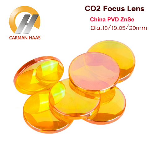 Promotional China ZnSe Focus Lens CO2 Laser Lens Dia.18 19.05 20mm FL38.1 50.8 63.5 75 100 127mm for Laser Engraving Cutting ► Photo 1/6