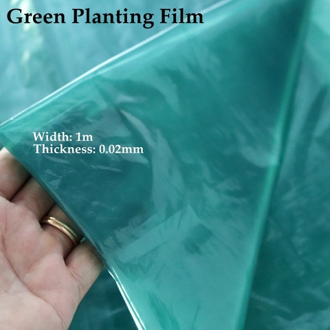 5~50m Width:1m Green Film Agricultural Greenhouse Film Vegetable Ginger Planting Mulch Film Grow Film Young Plants Care Sheeting ► Photo 1/6