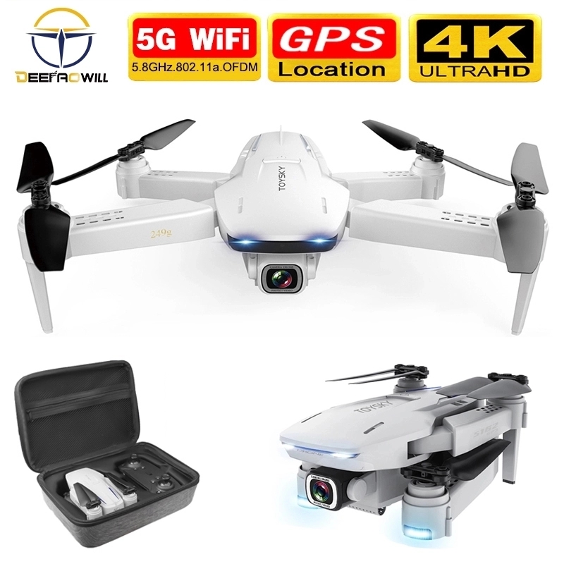 2020 S162 GPS RC Drone w/ 4K Camera 5G Wifi FPV Foldable RC Quadcopter Toy Model 