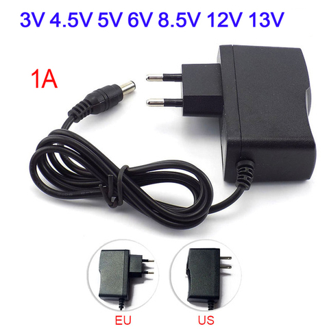 3V 4.5V 5V 6V 8.5V 12V 13V 1A Power Supply Adapter Charger Universal Switching Inverter Led AC DC 220V To 5V 12V  Power Supply ► Photo 1/6