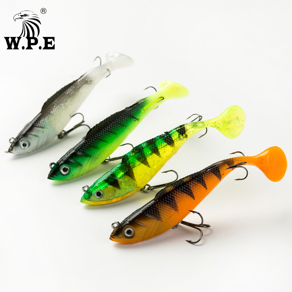 W.P.E Brand Lead Head Fishing Lure 8cm/10cm/12cm/14cm Soft Lure