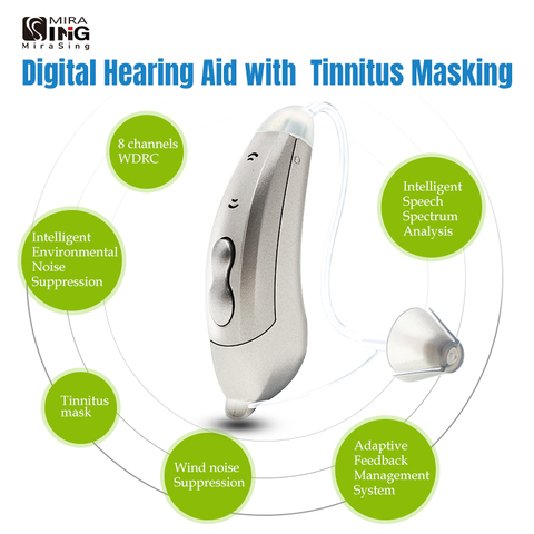 2022 tinnitus mask 8-Channel Digital Hearing Aid audifonos Sound Amplifers Ear Aids for Elderly Moderate hearing amplifier ► Photo 1/6