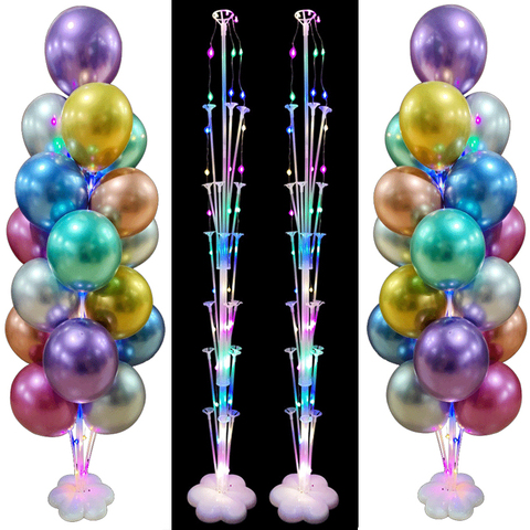 7/19 Tube Led Balloon Holder Balloons Stand Column Eid Balloon Adult Kids Birthday Party Baby Shower Wedding Decoration Supplies ► Photo 1/6