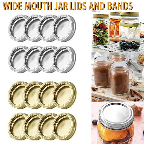 20pcs/10set 86mm Diameter Canning Glass Lids Split-Type Leak-proof for Mason Jar Canning Covers with Screw Bands Seal Ring ► Photo 1/6